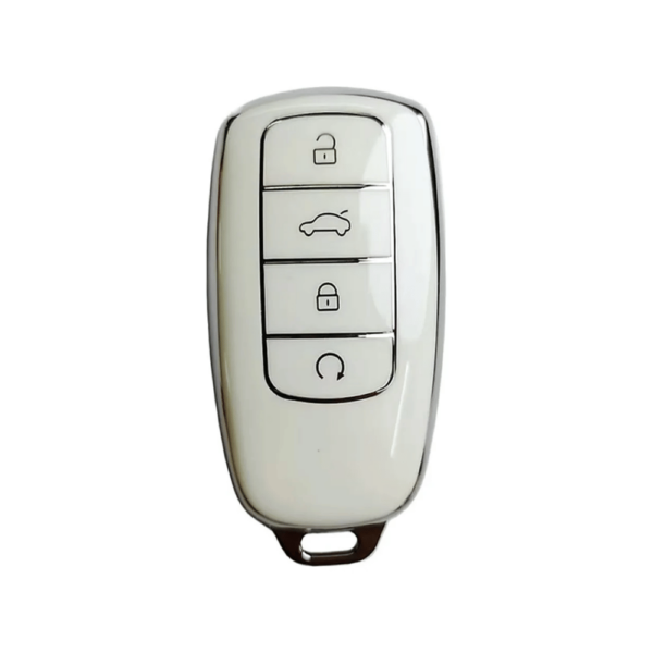 Funda Cromada para Control Remoto de Auto – Protector Elegante y Resistente